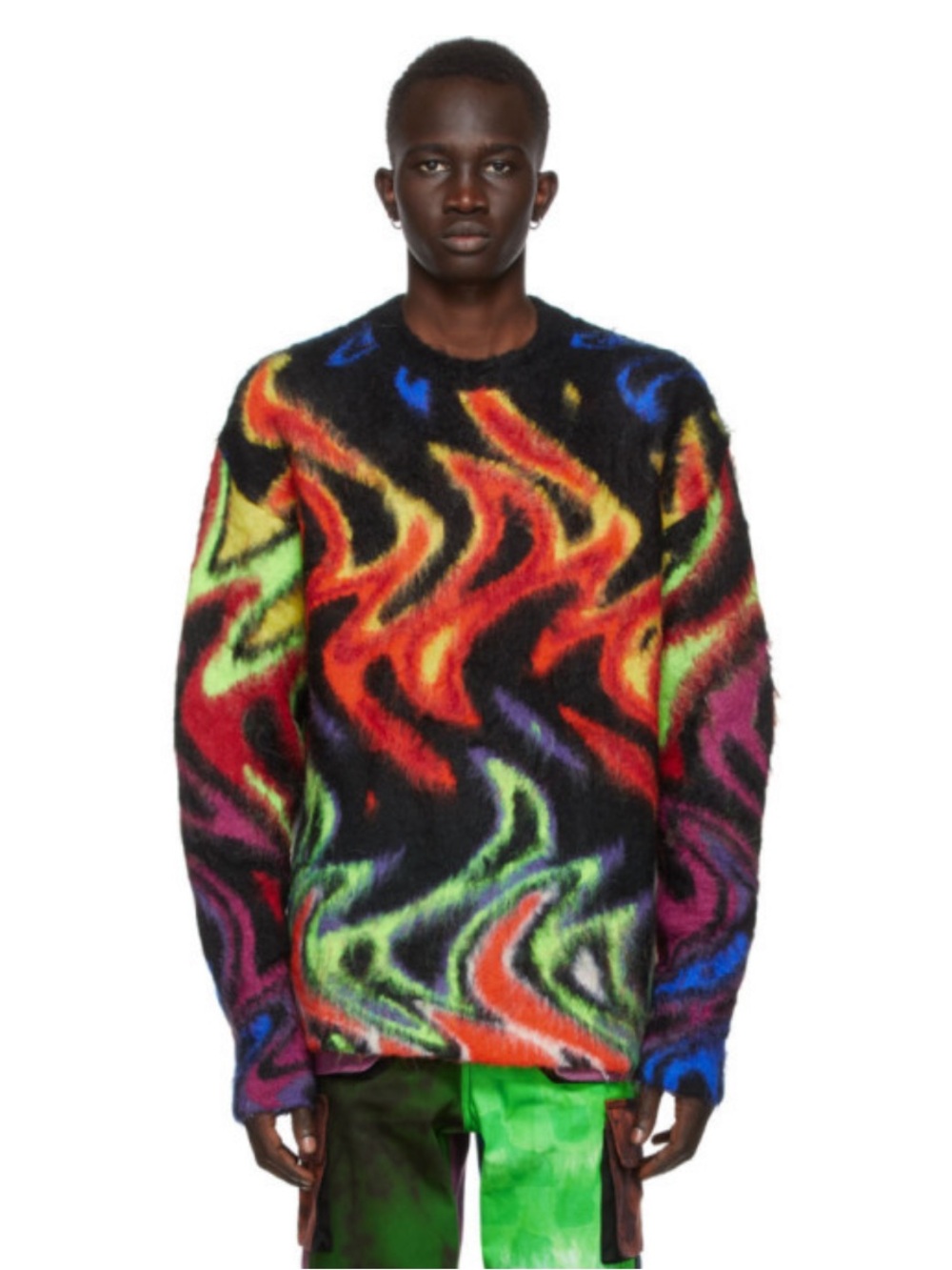AGR x SSENSE Exclusive Spiral Mohair Sweater